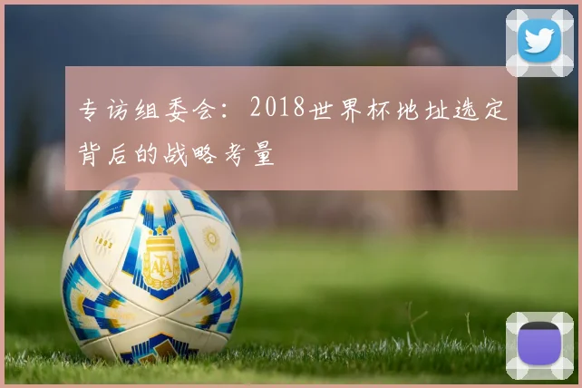 专访组委会：2018世界杯地址选定背后的战略考量